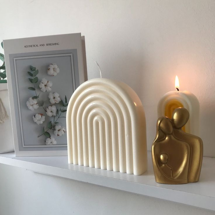 Rainbow arch candle