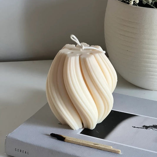 Swirl Sculptural Candle